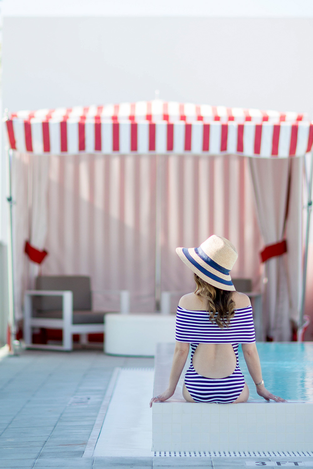 Araks Navy Stripe Swimsuit