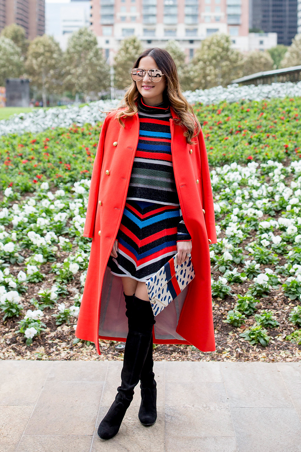 J. Crew Long Red Coat