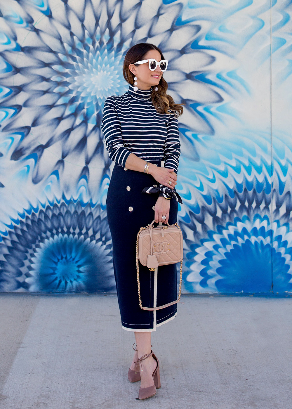 J. Crew Navy Nautical Skirt