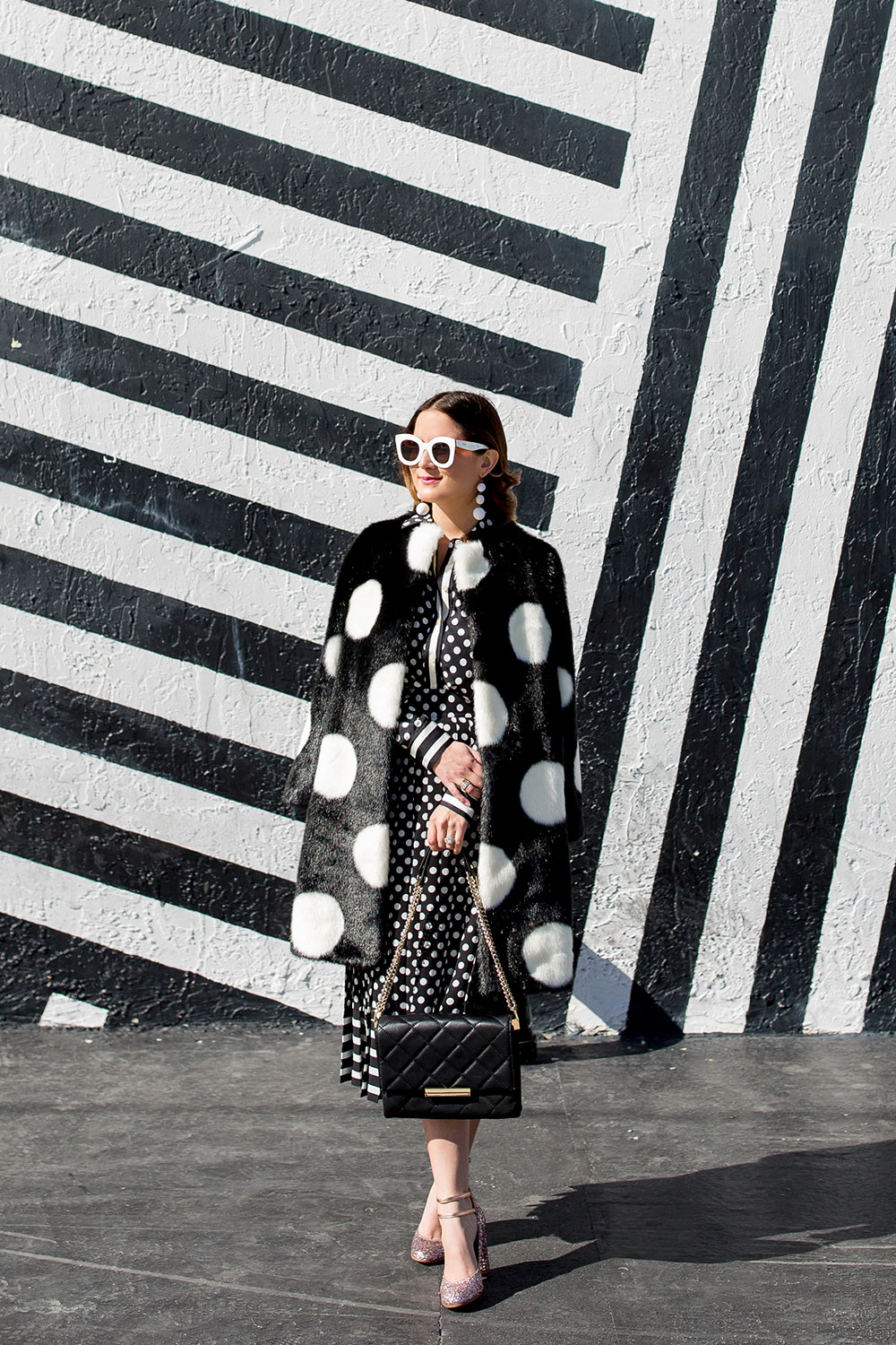 Kate Spade Black White Coat