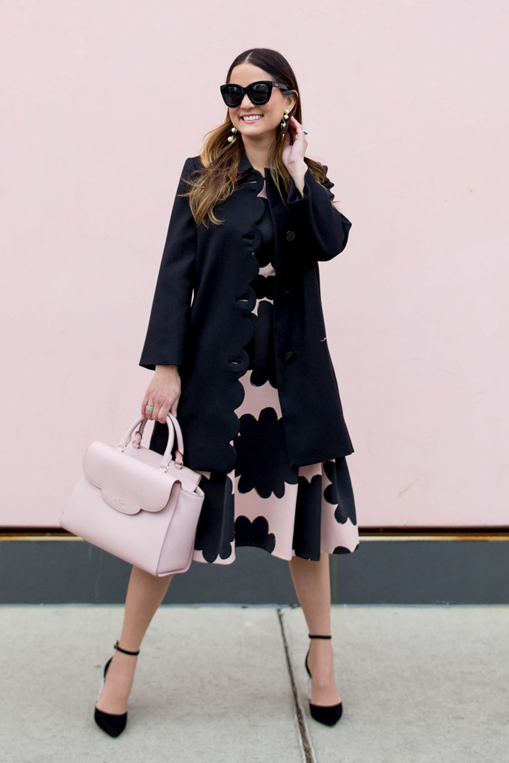 Kate Spade Pink Petal Stamp Dress