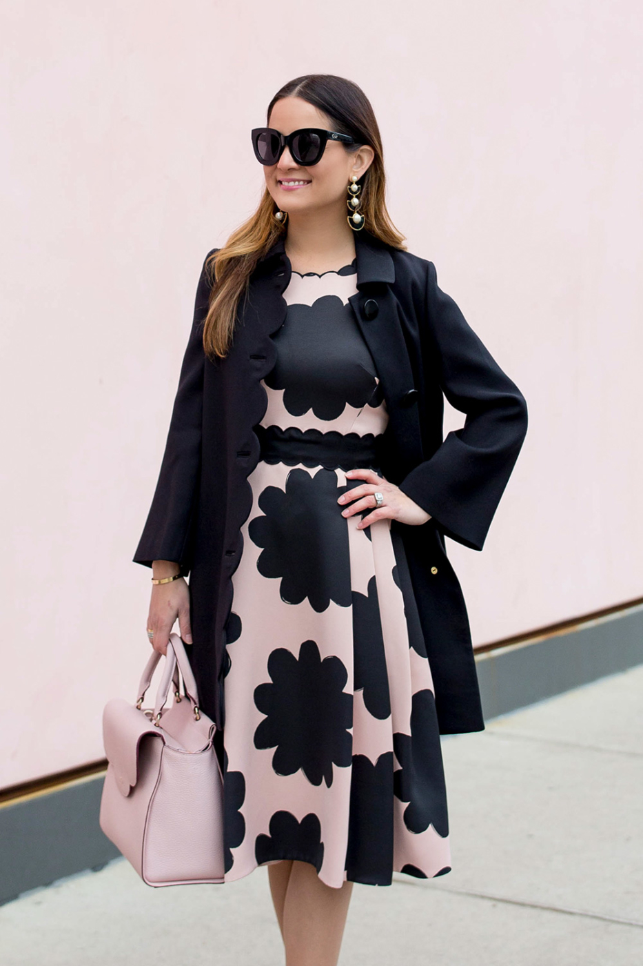 Kate Spade Pink Petal Stamp Dress