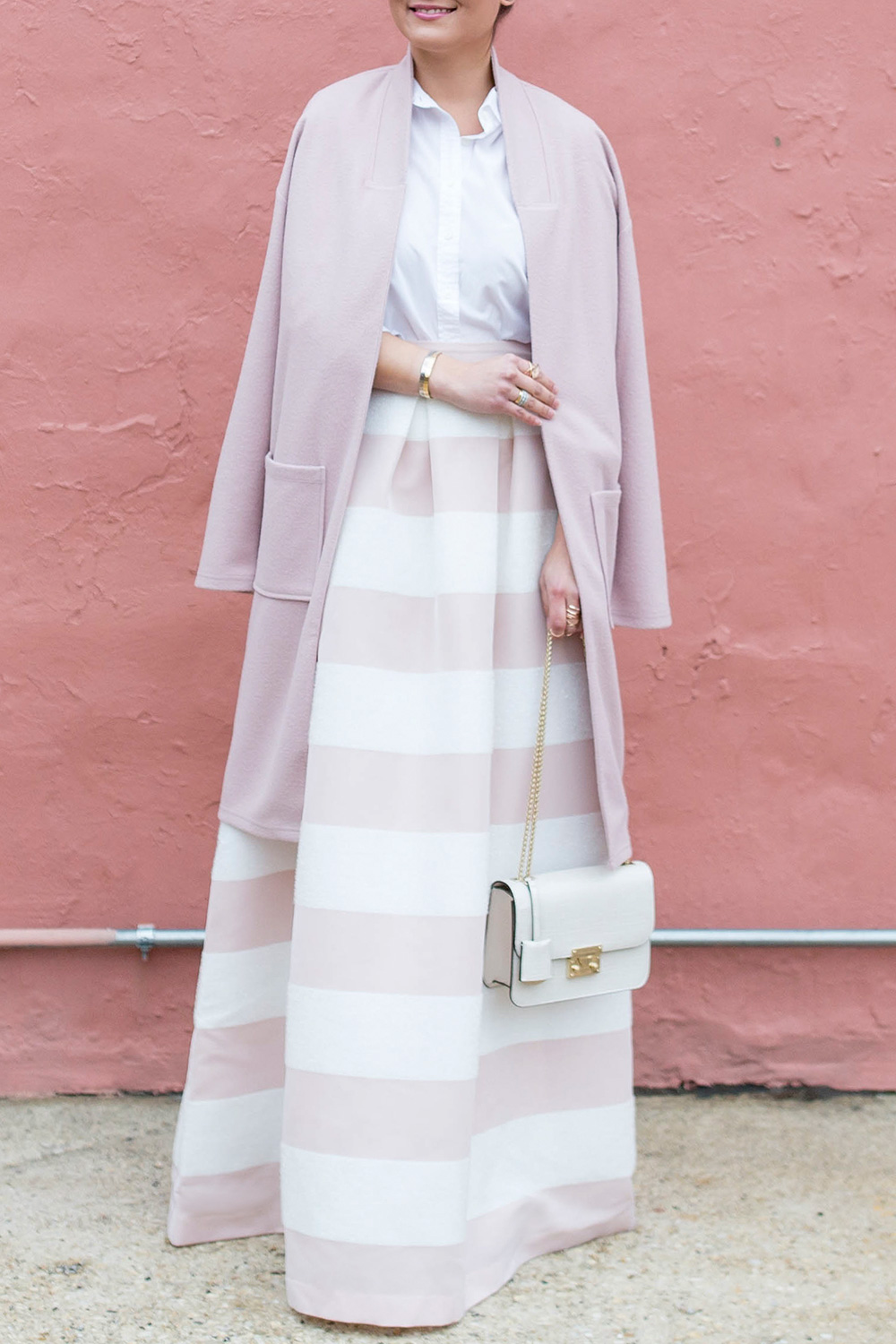 Long Pink Duster Coat