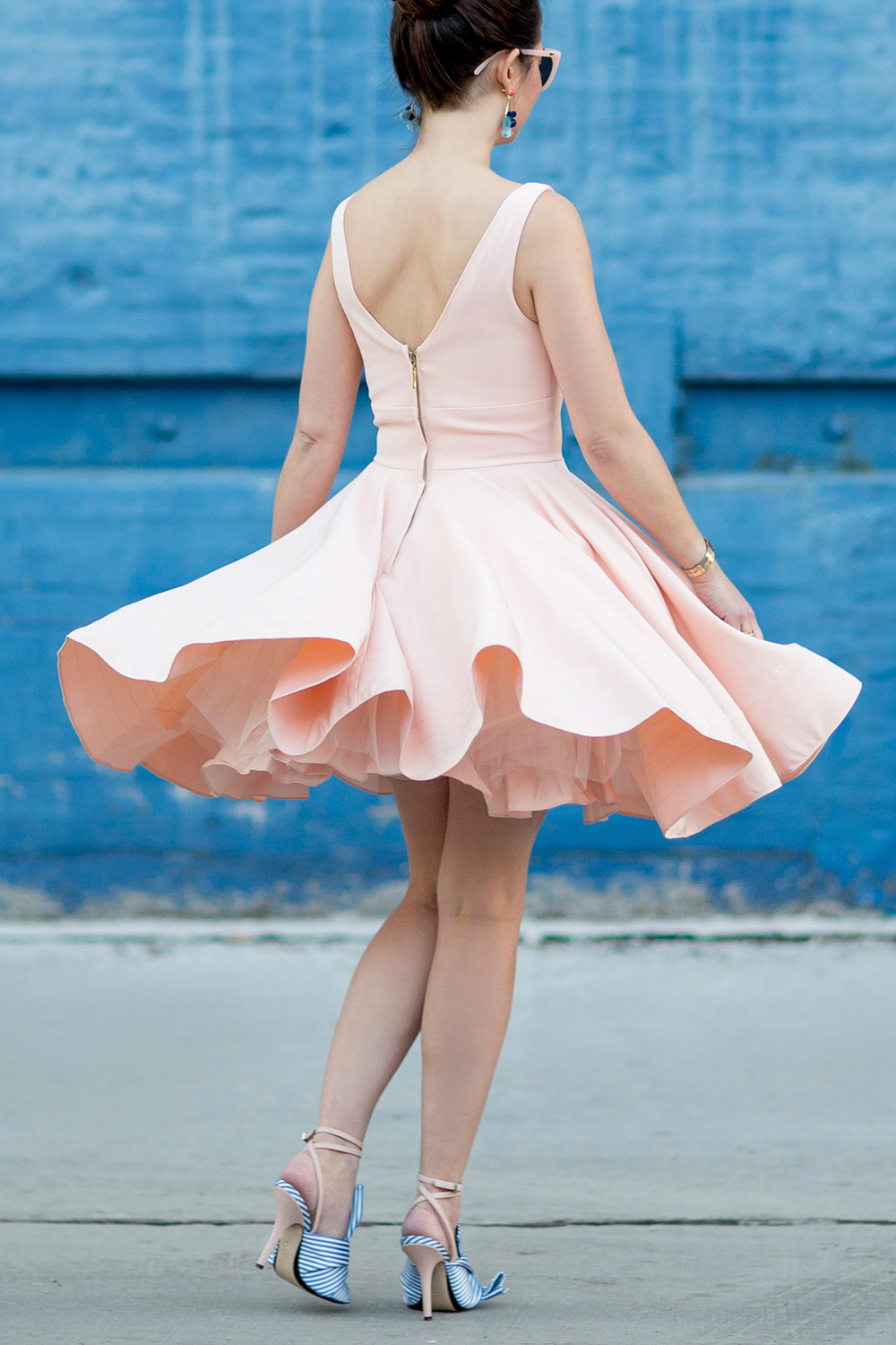 Twirling Pink Flare Dress