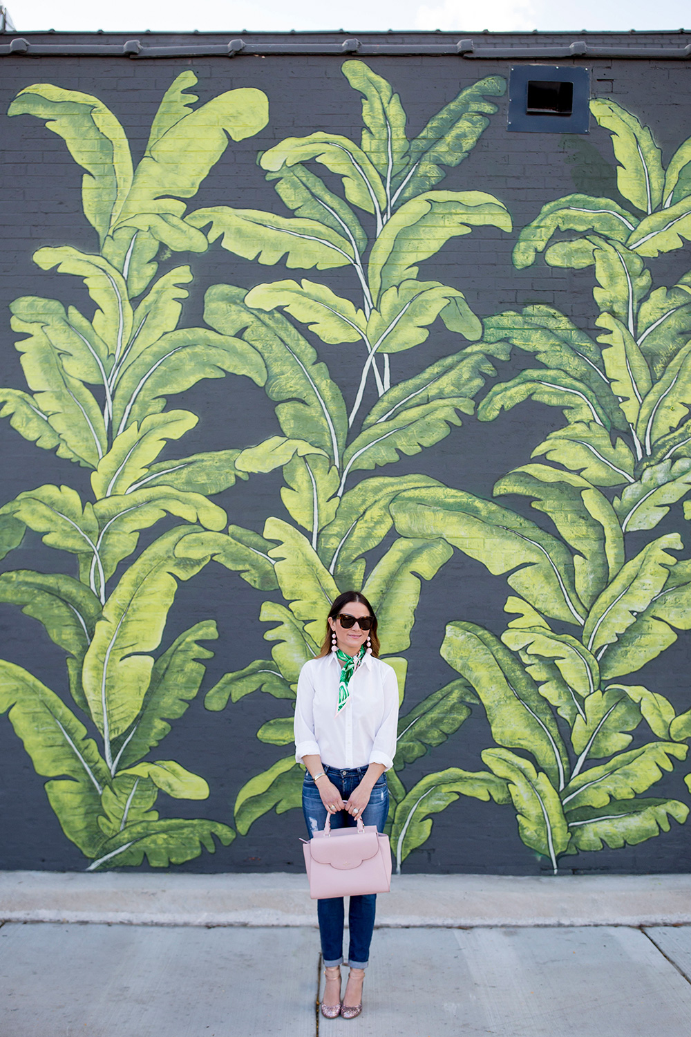 Chicago Leaf Mural Wall