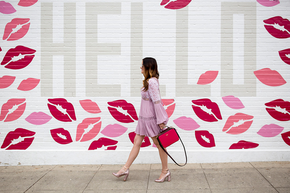 Hello Lips Mural Los Angeles