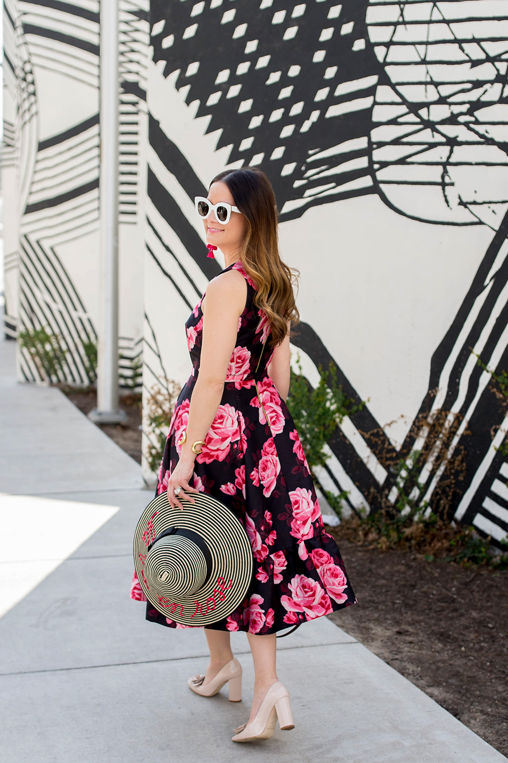 Kate Spade Floral Midi Dress