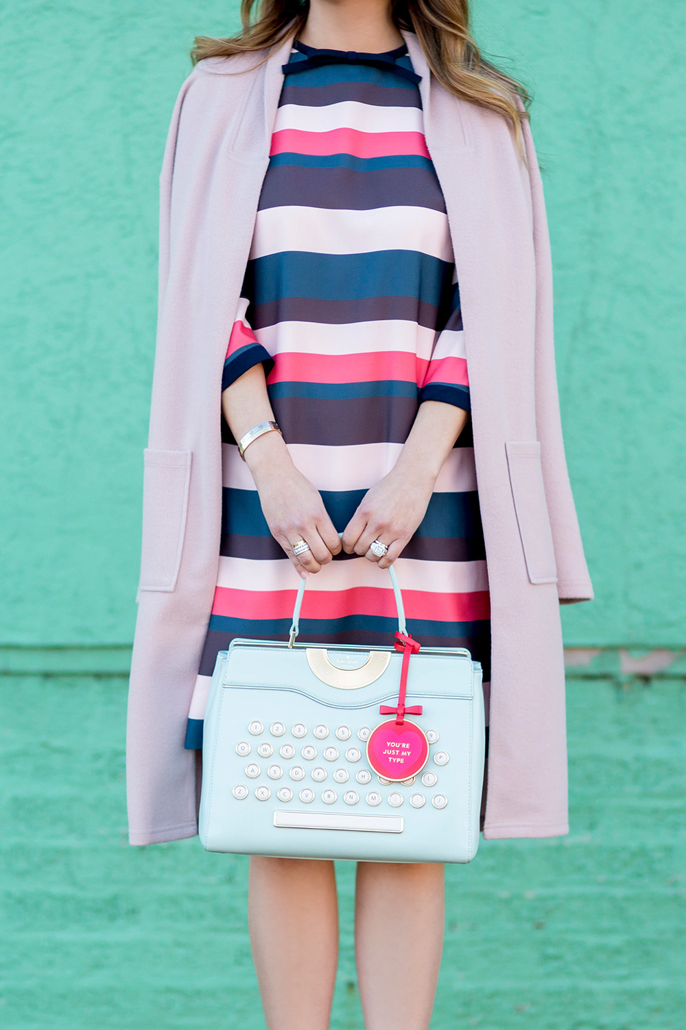 Kate Spade Turquoise Typewriter Bag