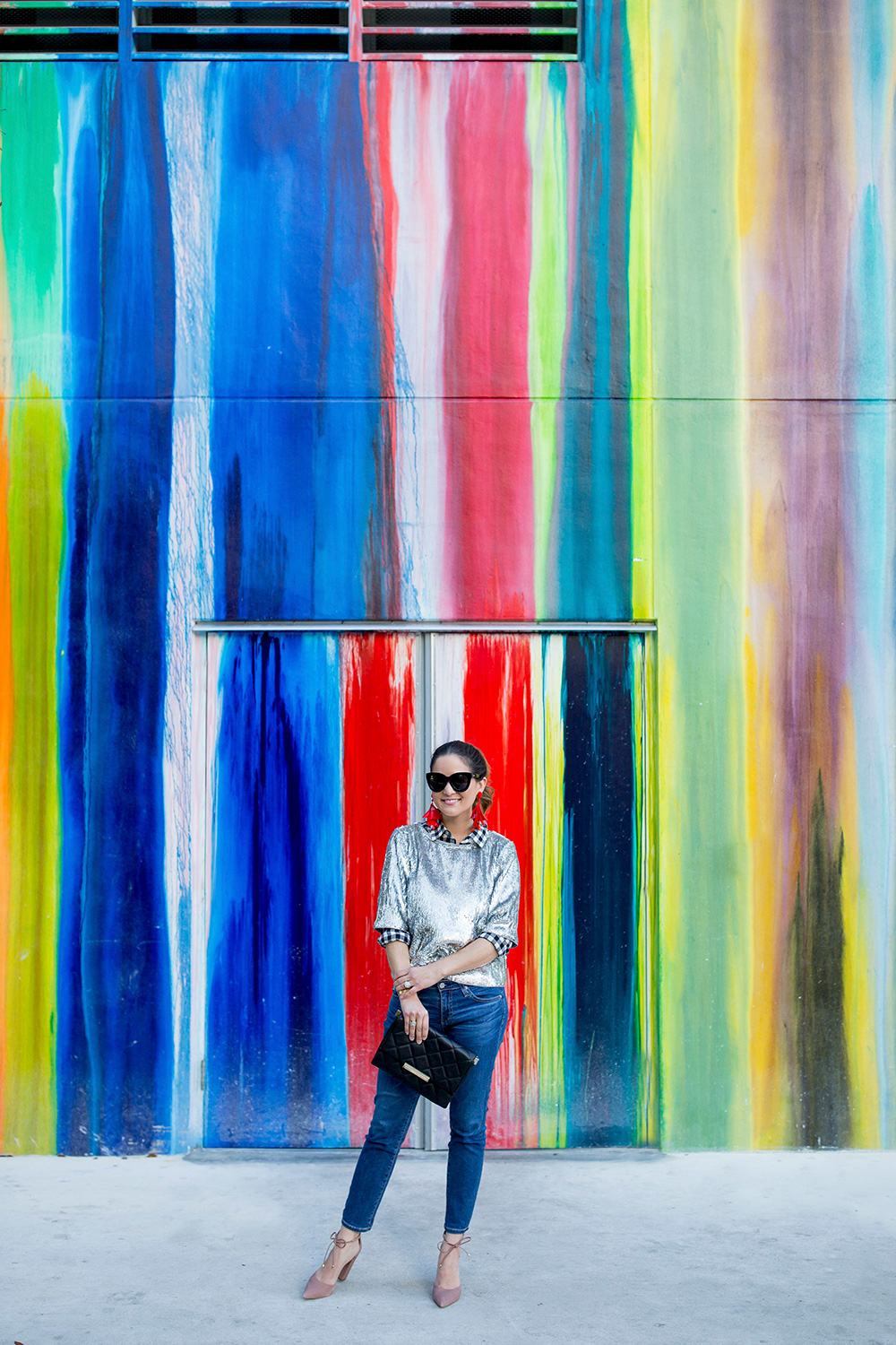 Miami Colorful Dripping Paint Mural