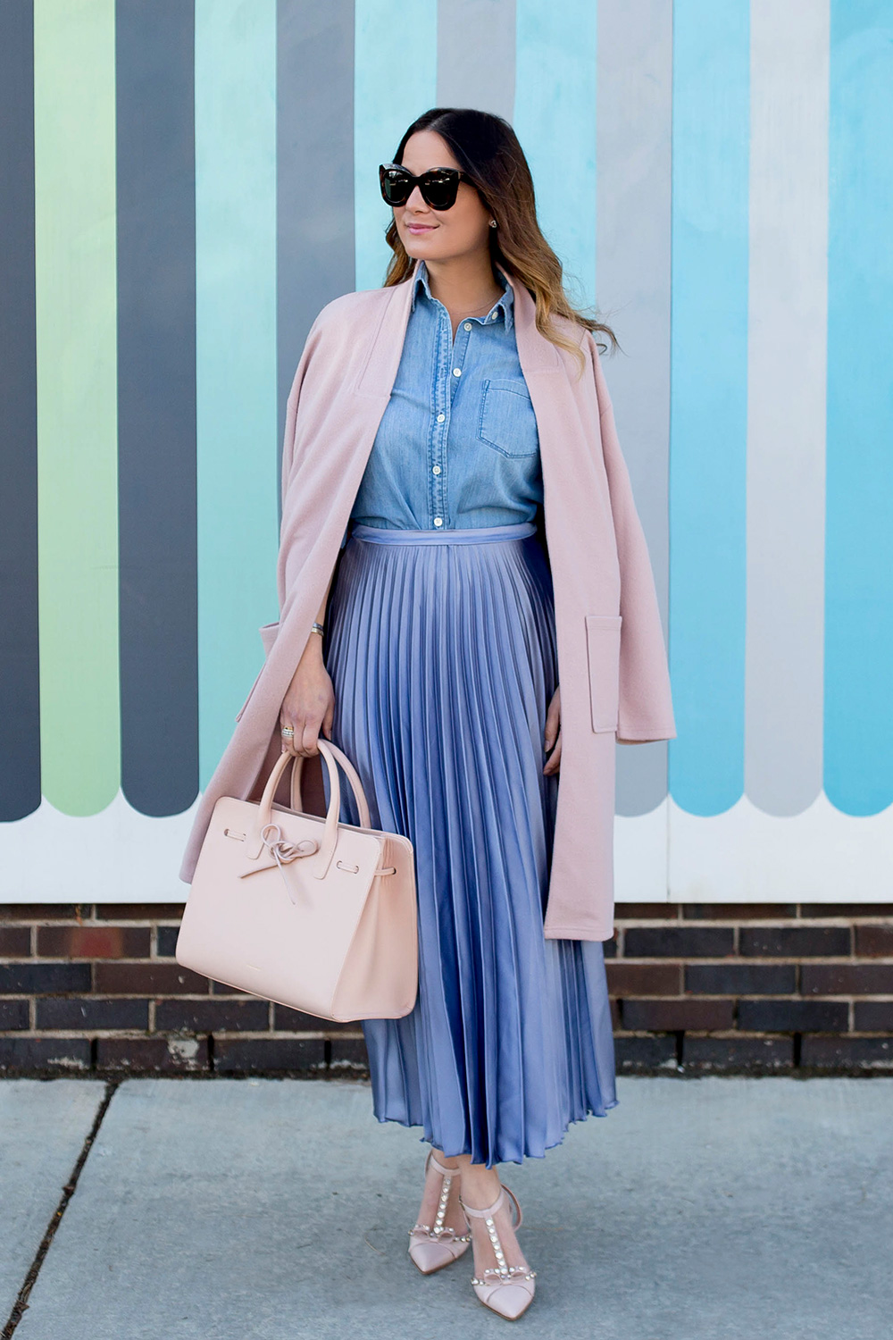 Nordstrom Long Pink Coat