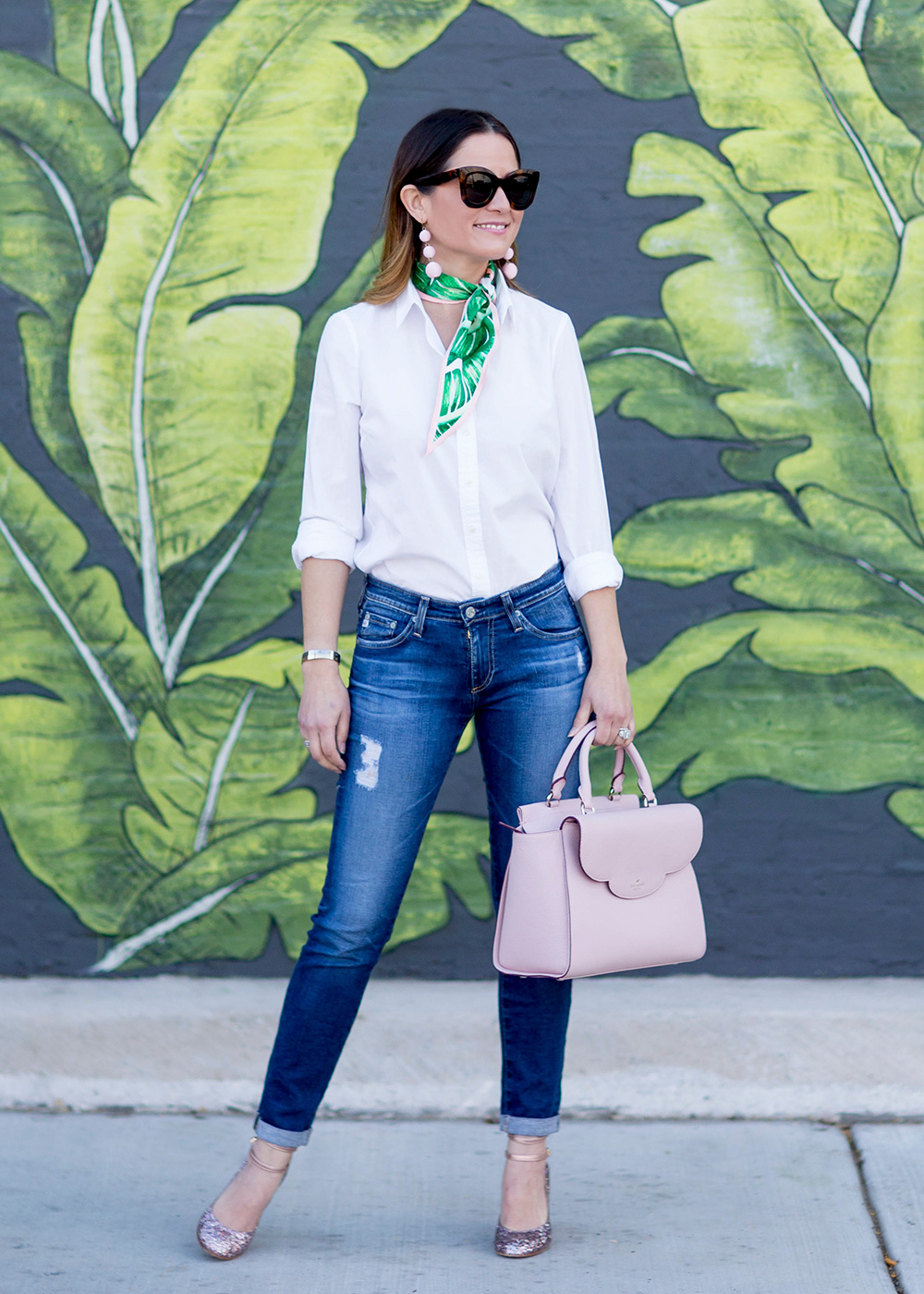 Palm Leaf Print Outfit