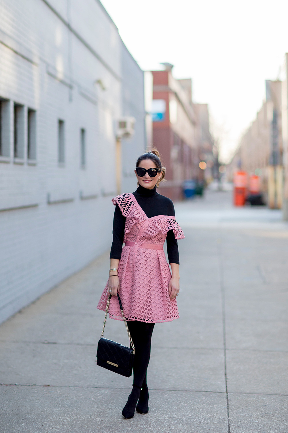 Pink and Black Outfit