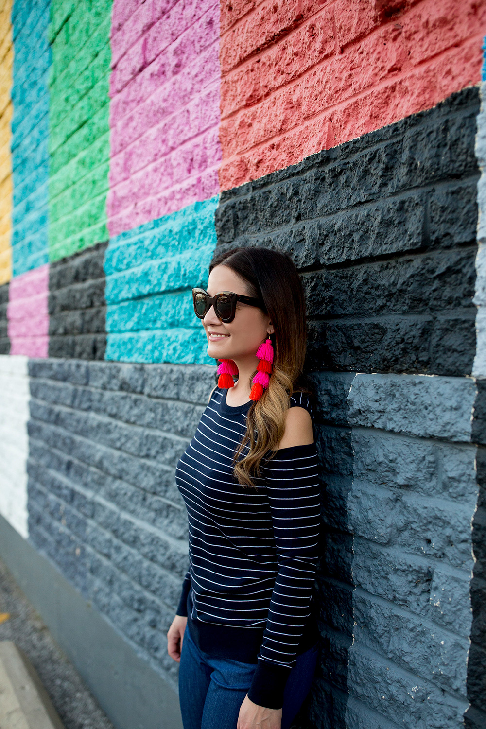 Pink Fringe Tassel Earrings