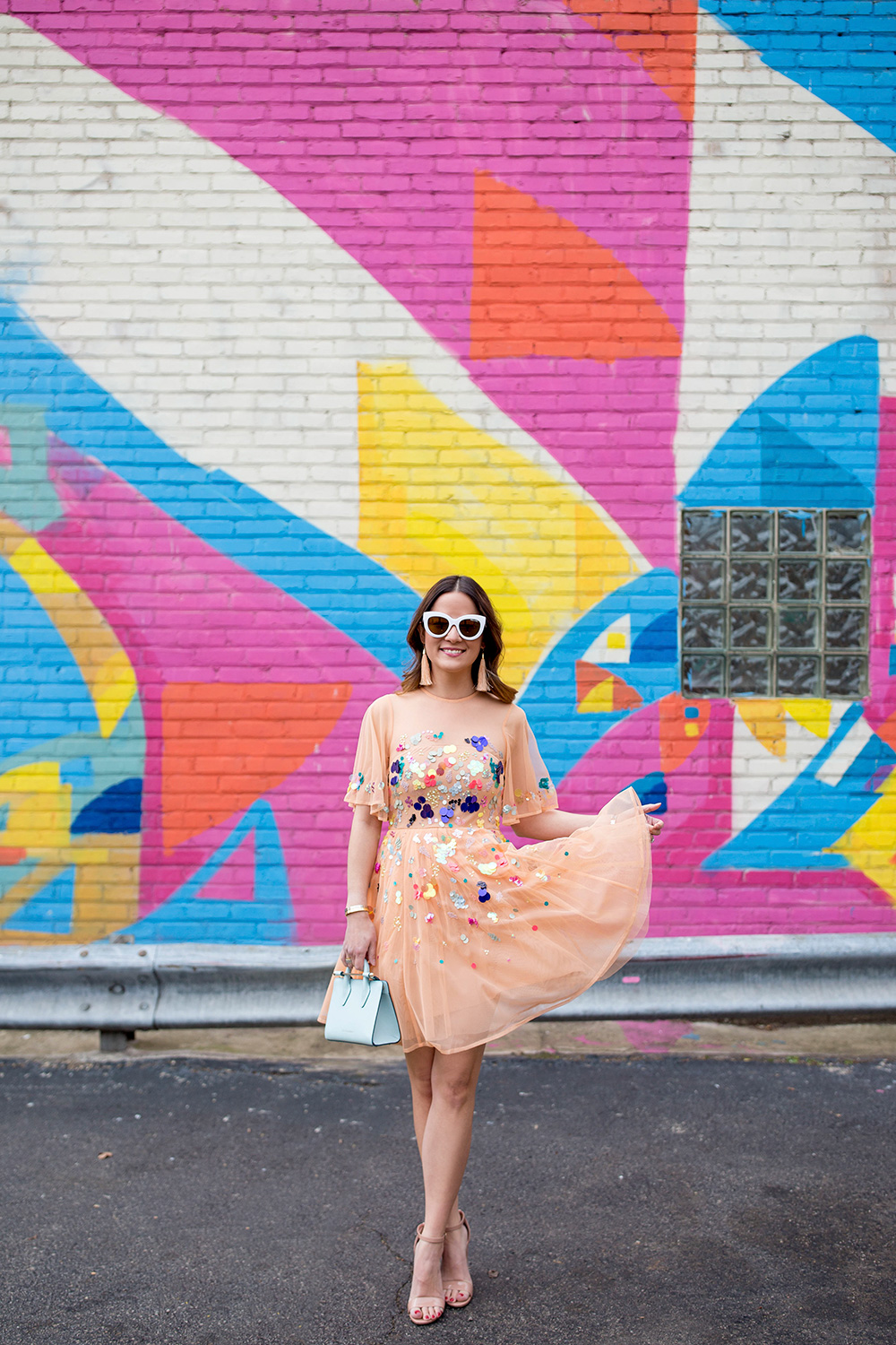 Colorful Geometric Mural Chicago