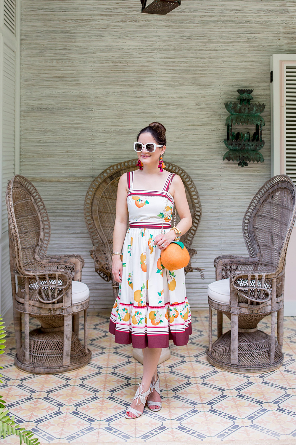 Kate Spade Orange Print Dress