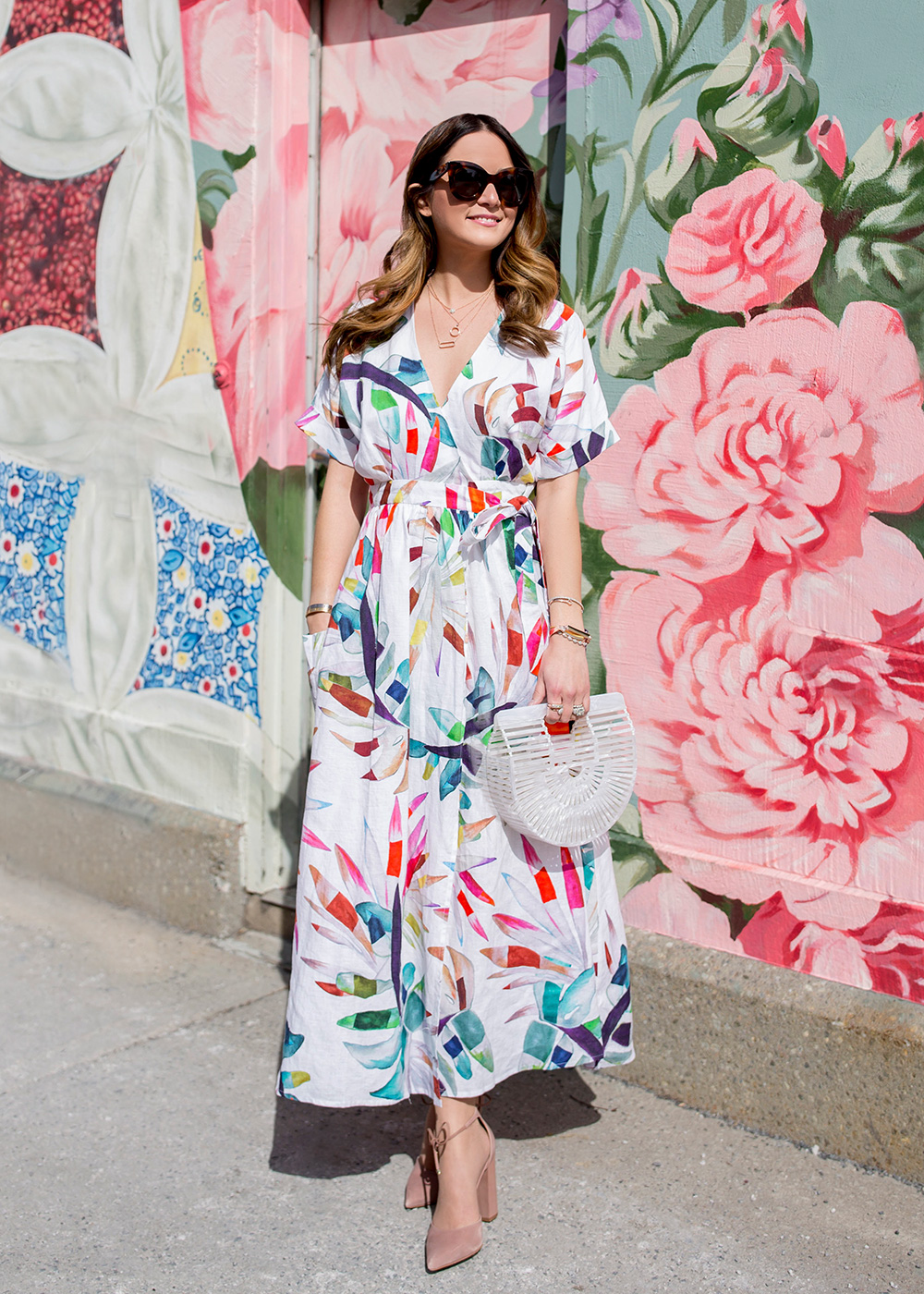 Mara Hoffman Floral Wrap Dress