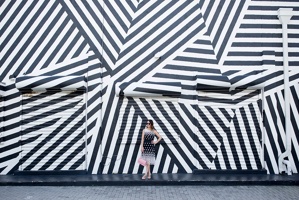 Miami Wynwood Walls Black White Mural