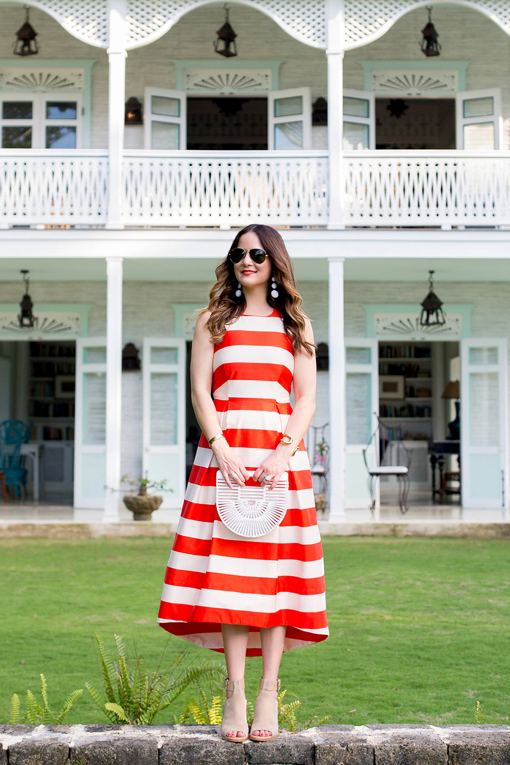 Paper Crown Red Stripe Dress