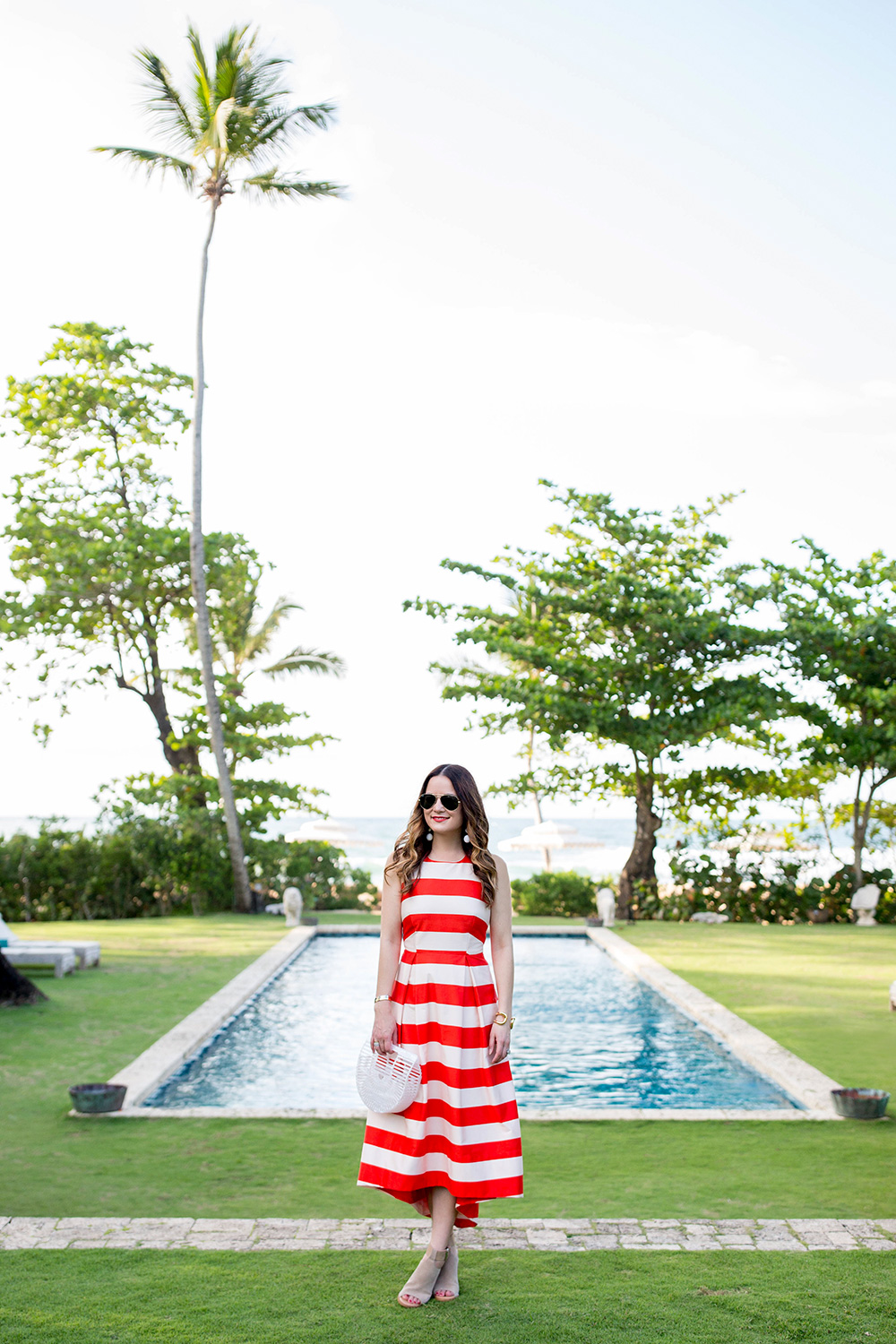 Paper Crown Red White Stripe Dress