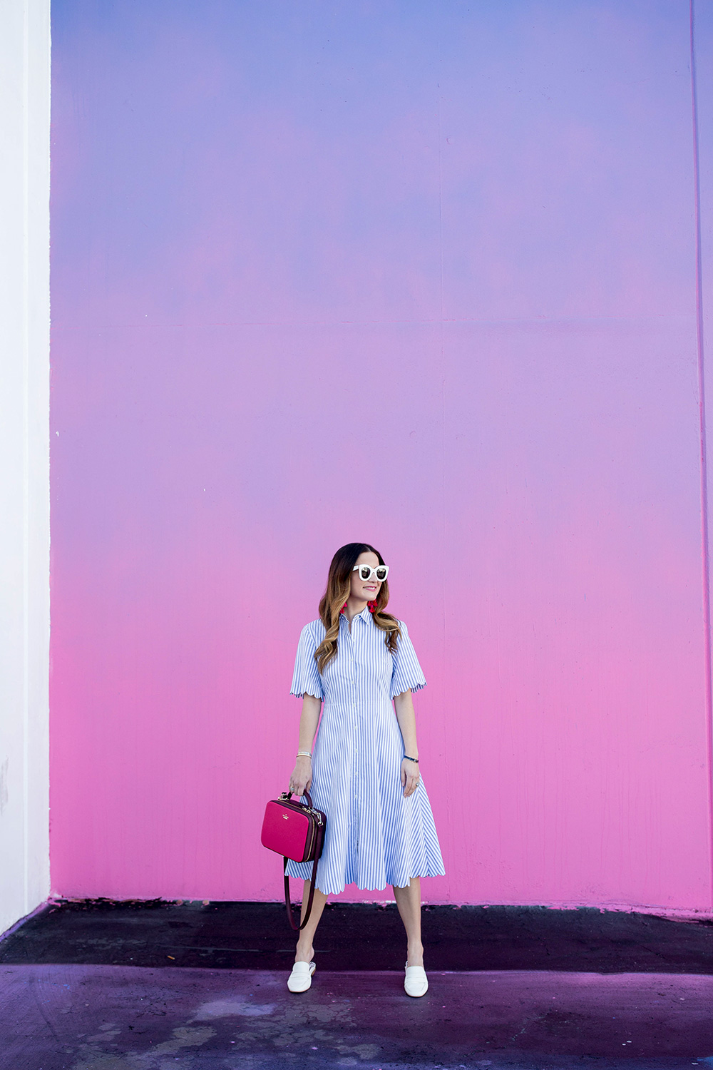 Pink Blue Ombre Wall Los Angeles