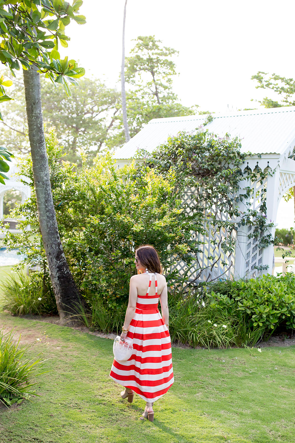 Red White Stripe Dress