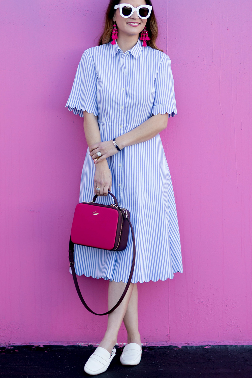 Scallop Trim Dress