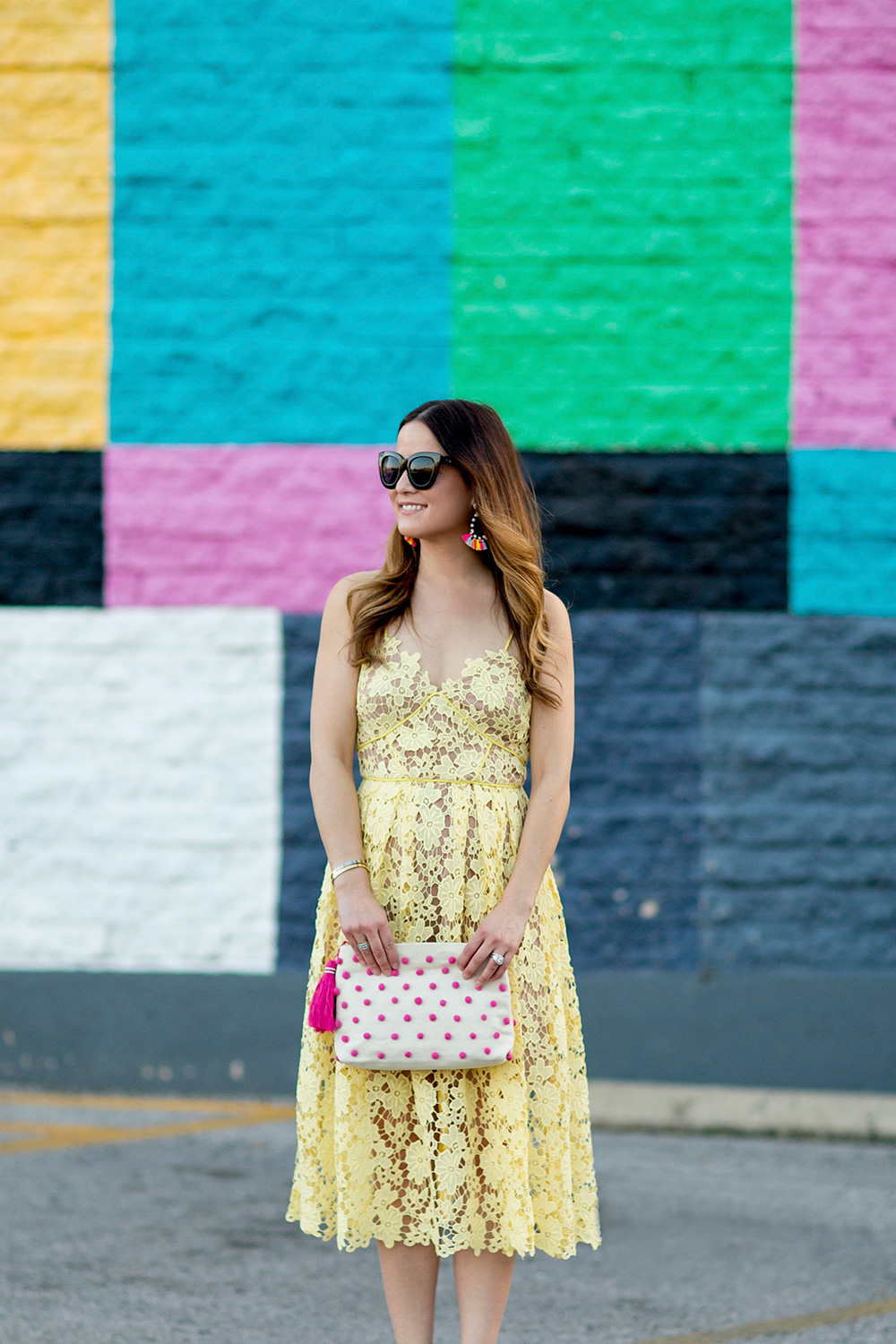 Spaghetti Strap Lace Midi Dress