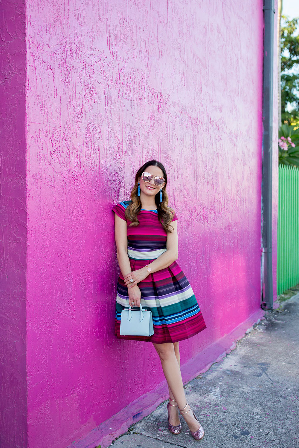 Ted Baker Pink Stripe Dress