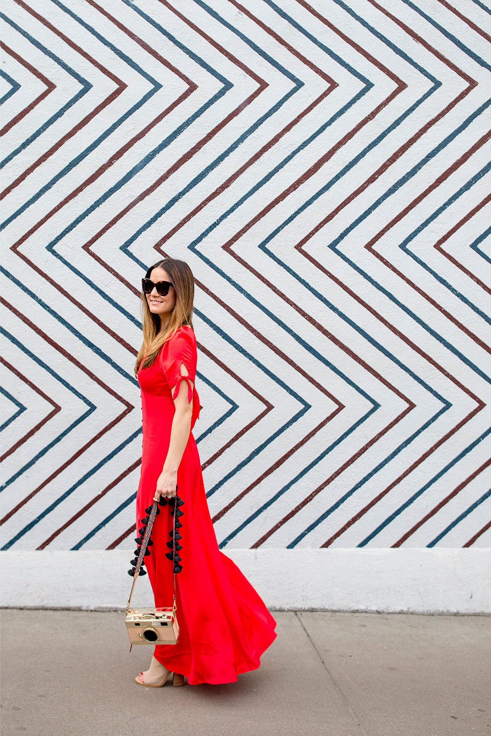 Express Long Red Dress