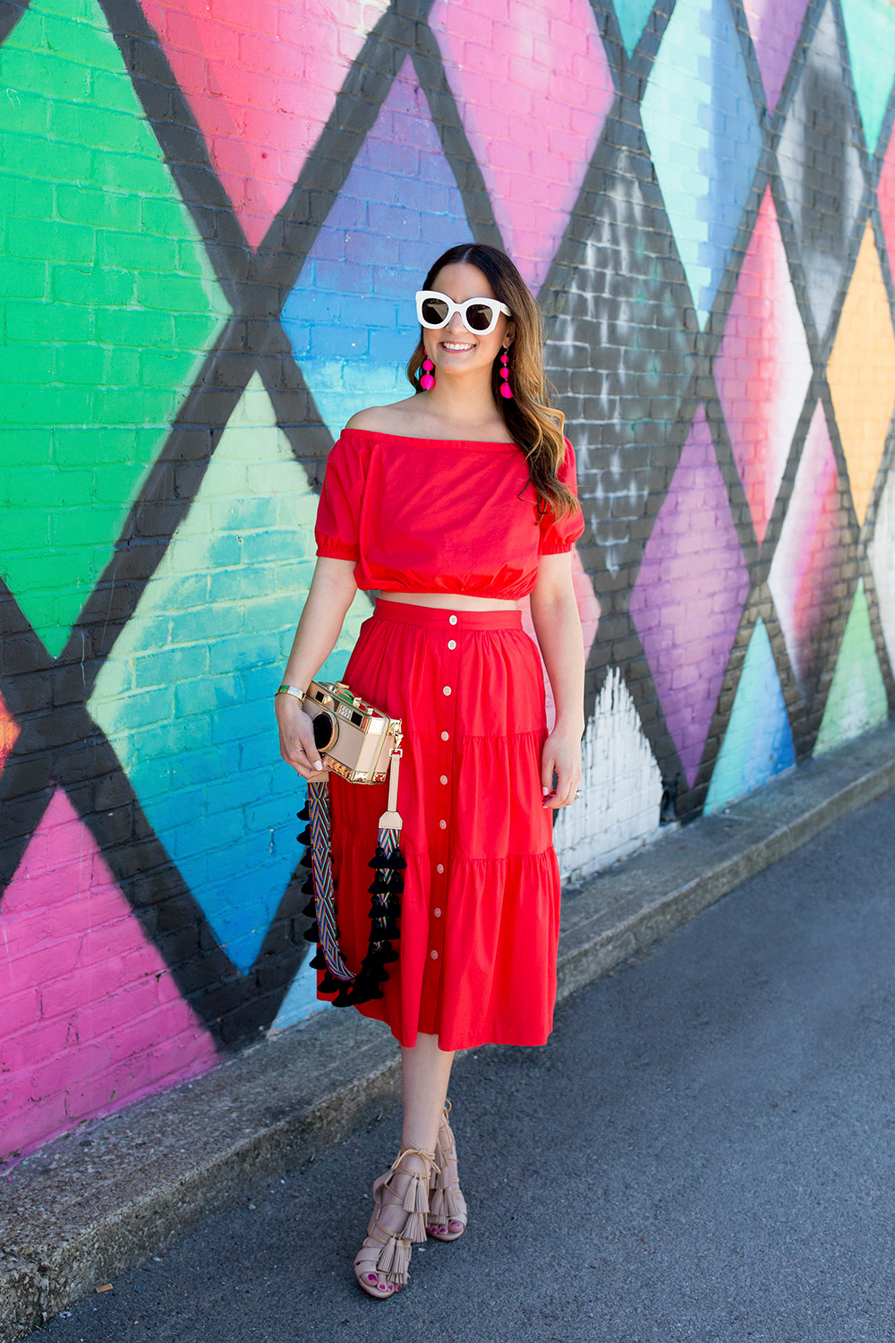 Madewell Red Skirt