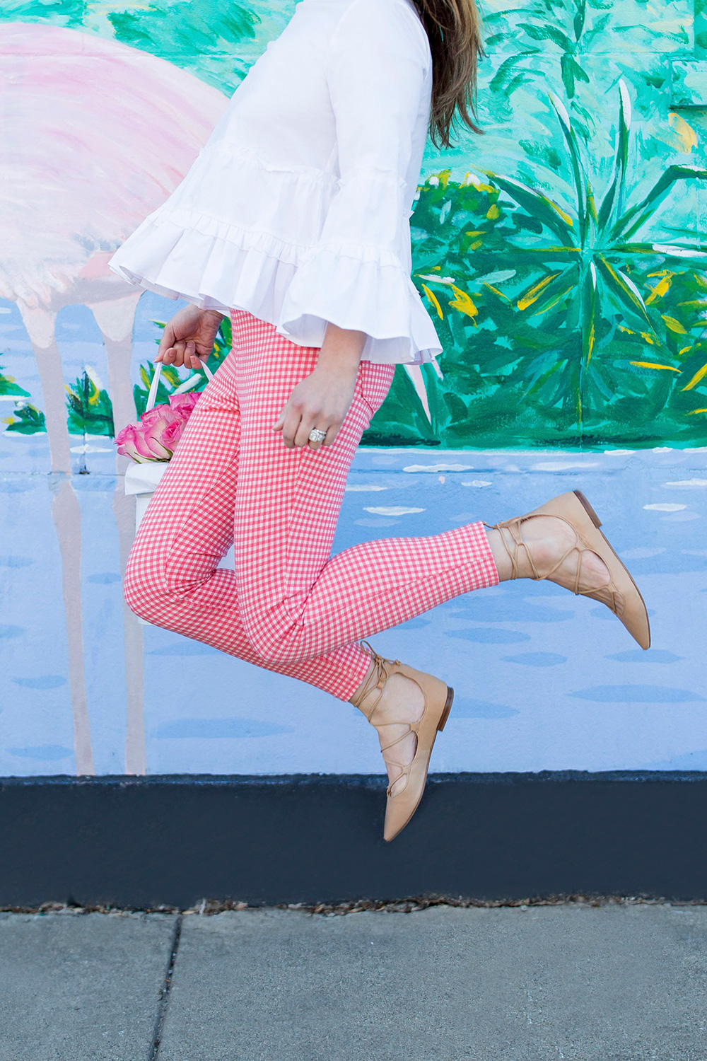 Red Gingham Leggings