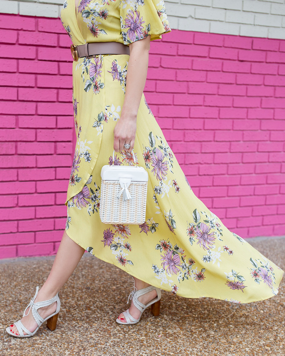 White Wicker Handbag