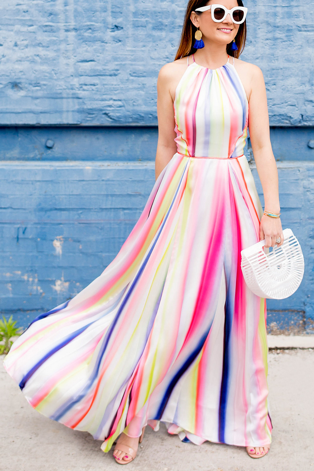 ASOS Multicolor Stripe Maxi Dress