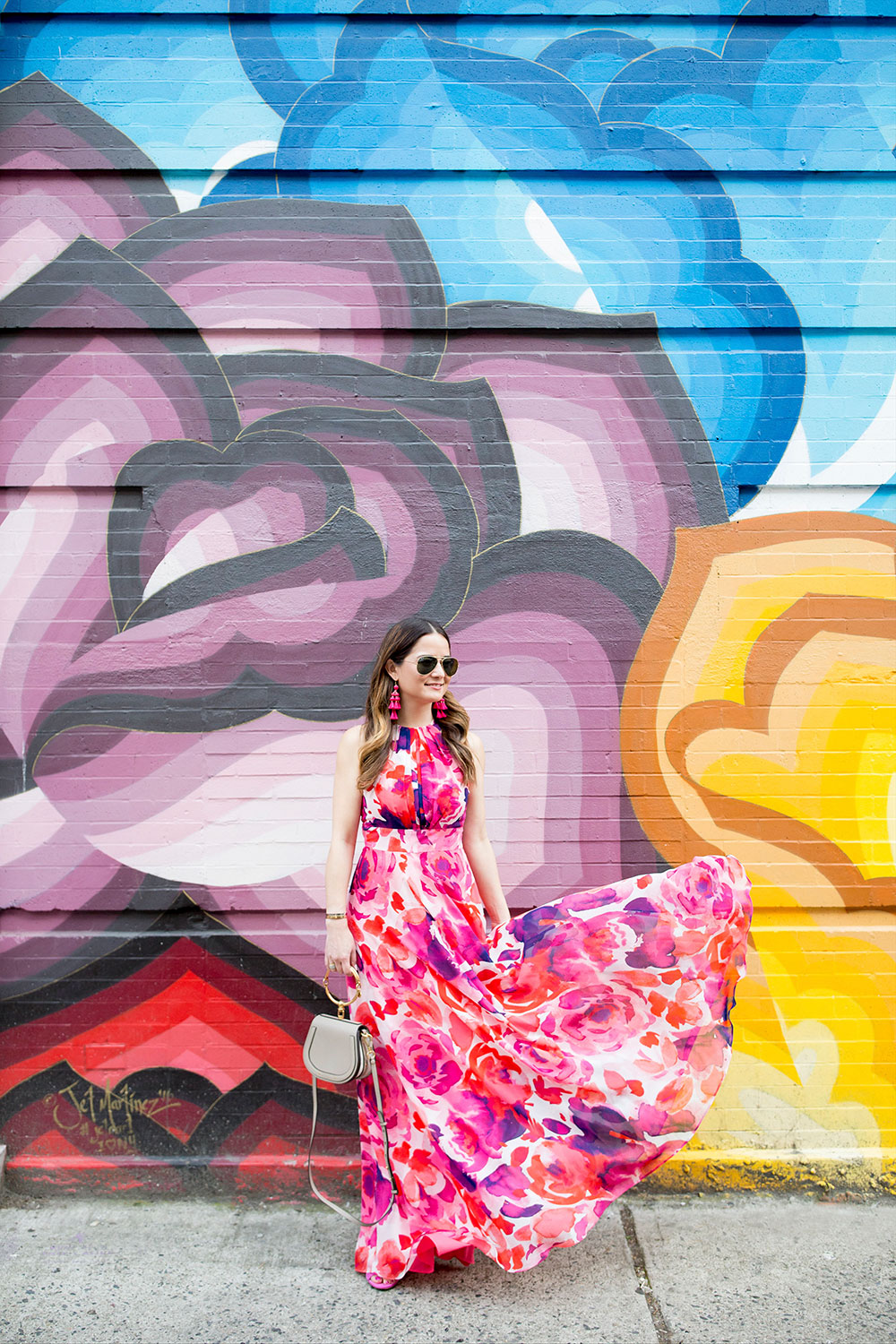 Colorful Floral Mural Nolita