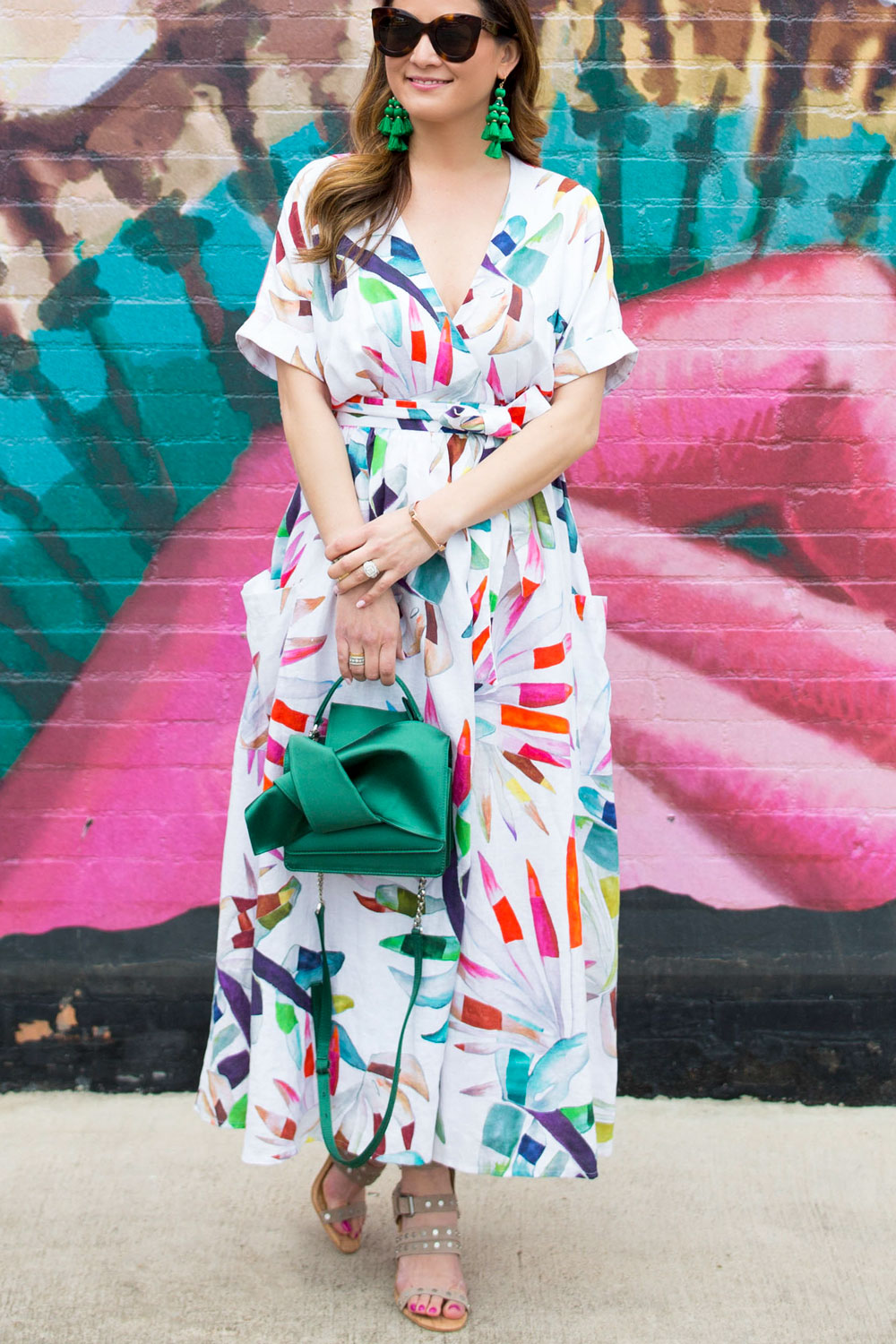 Kate Spade Green Tassel Earrings