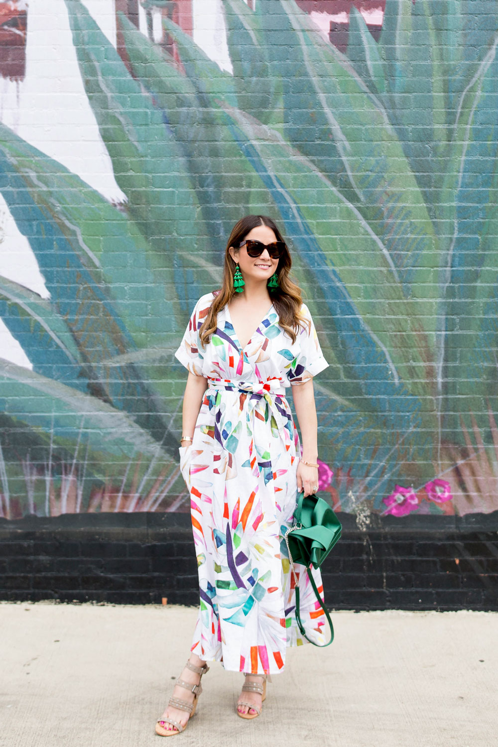 Mara Hoffman Palm Print Dress