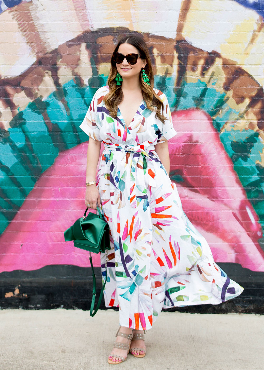 Mara Hoffman Palm Print Dress