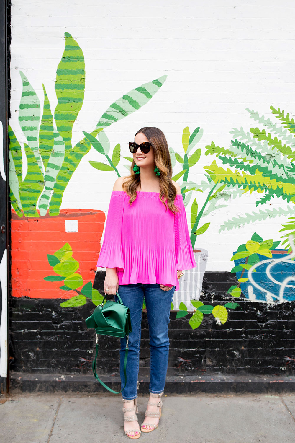 Vince Camuto Pink Off Shoulder Top