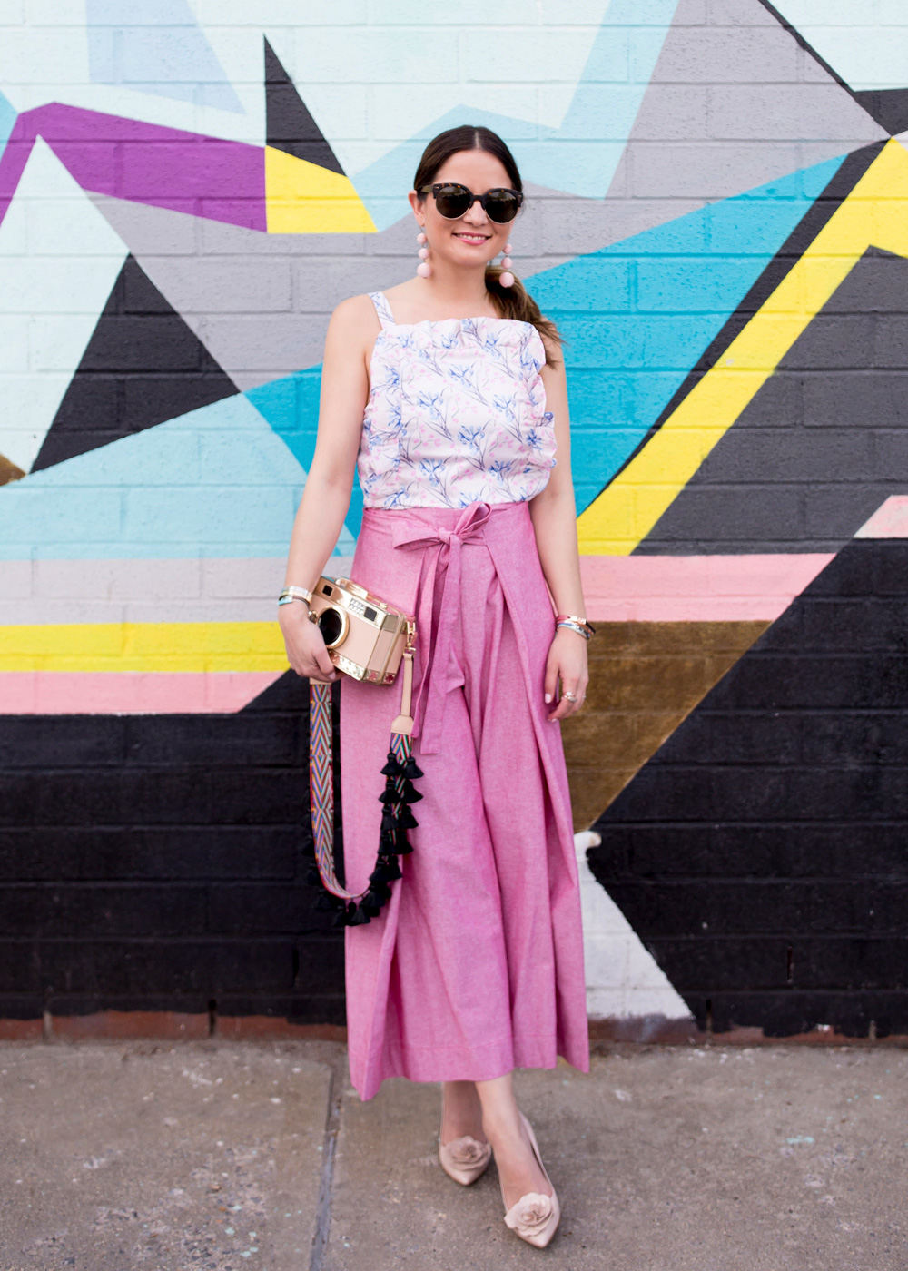 Blush Pink Wide Leg Pants