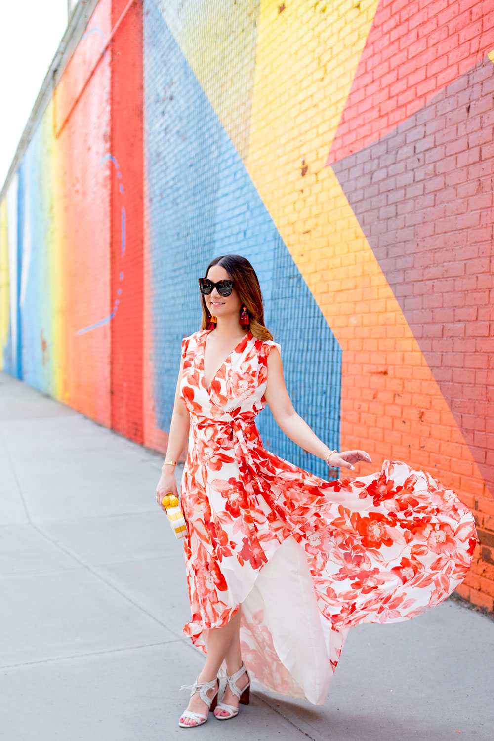 Brooklyn Colorful Ombre Street Art Mural