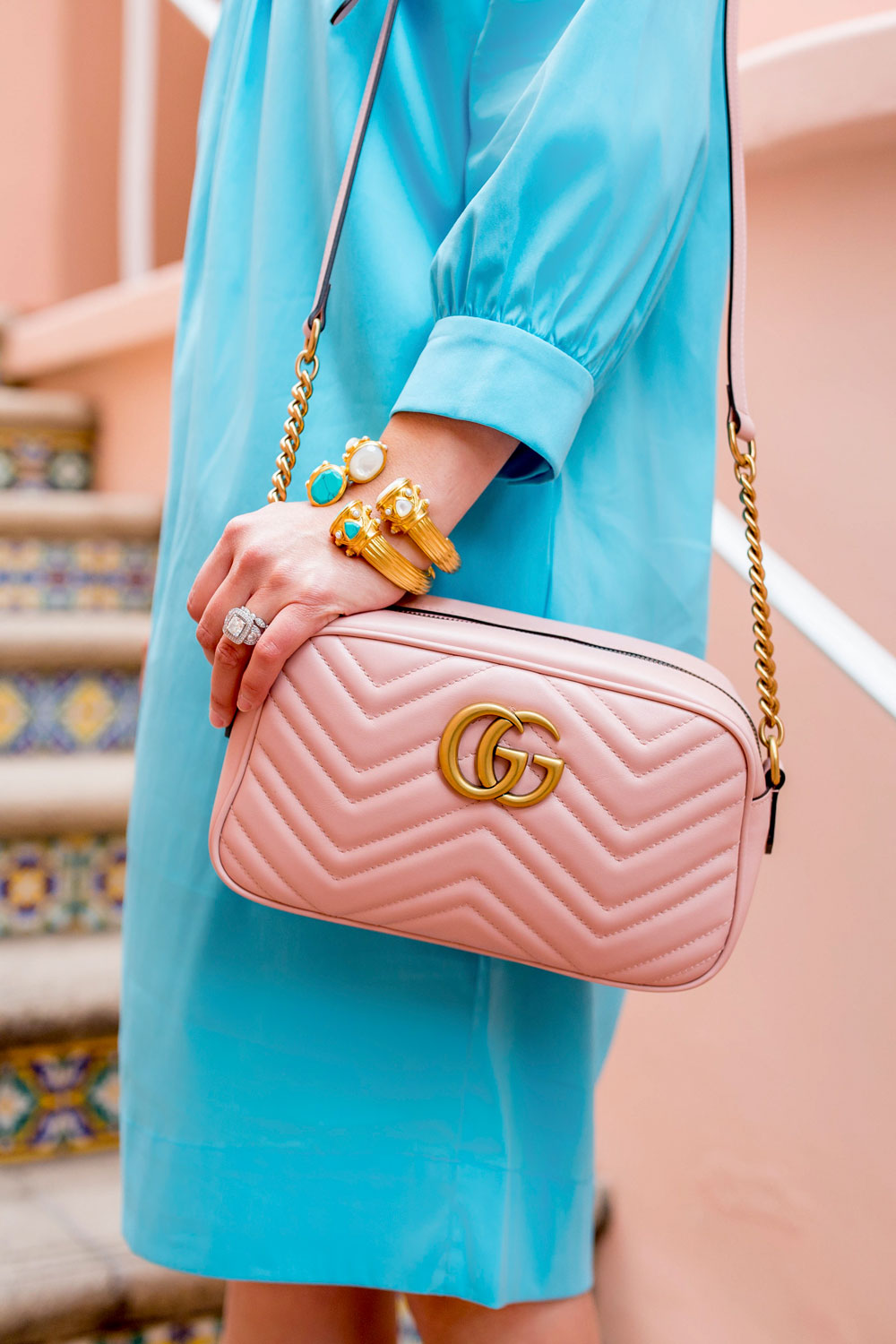 Gucci Pink Matelasse Bag