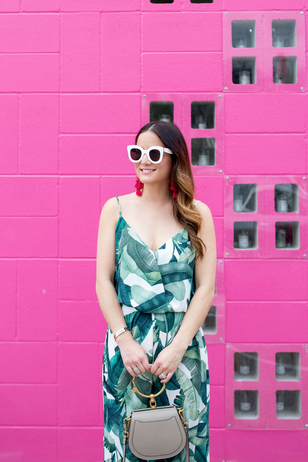 Banana Leaf Print Jumpsuit