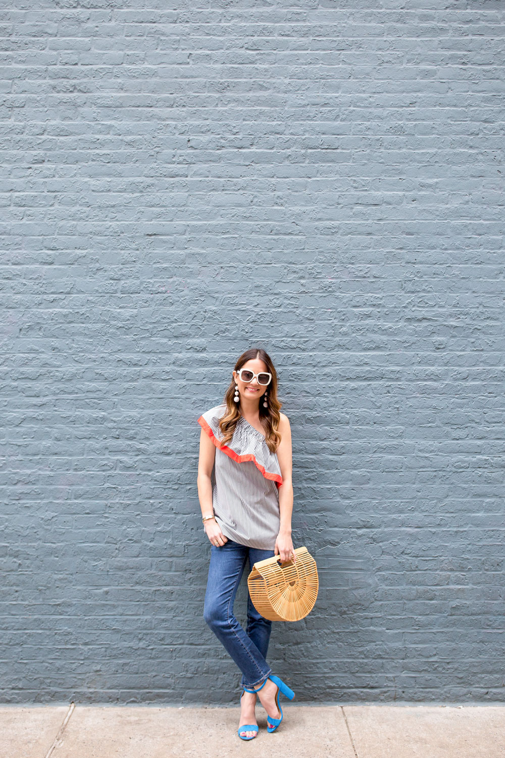 New York West Village Blue Wall