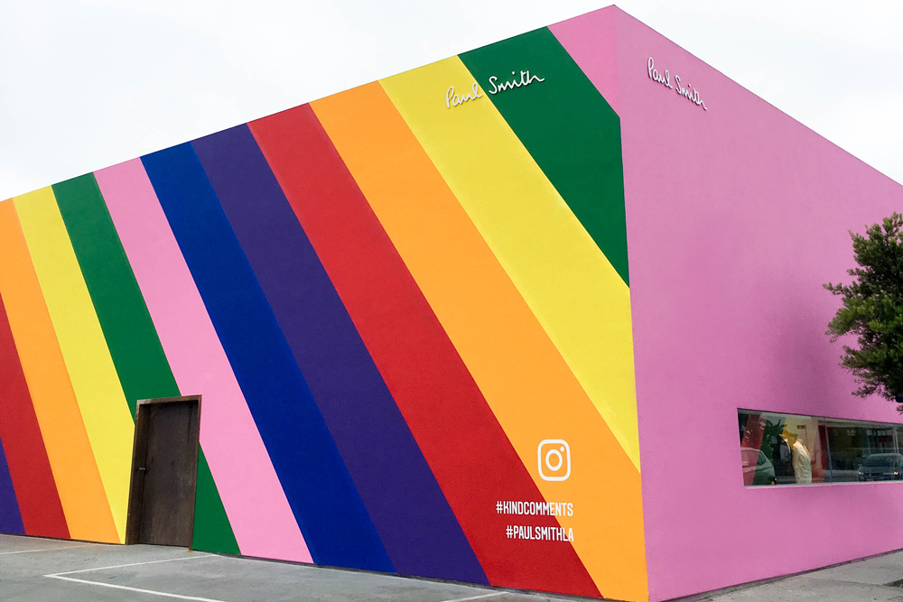 Paul Smith Rainbow Mural Los Angeles