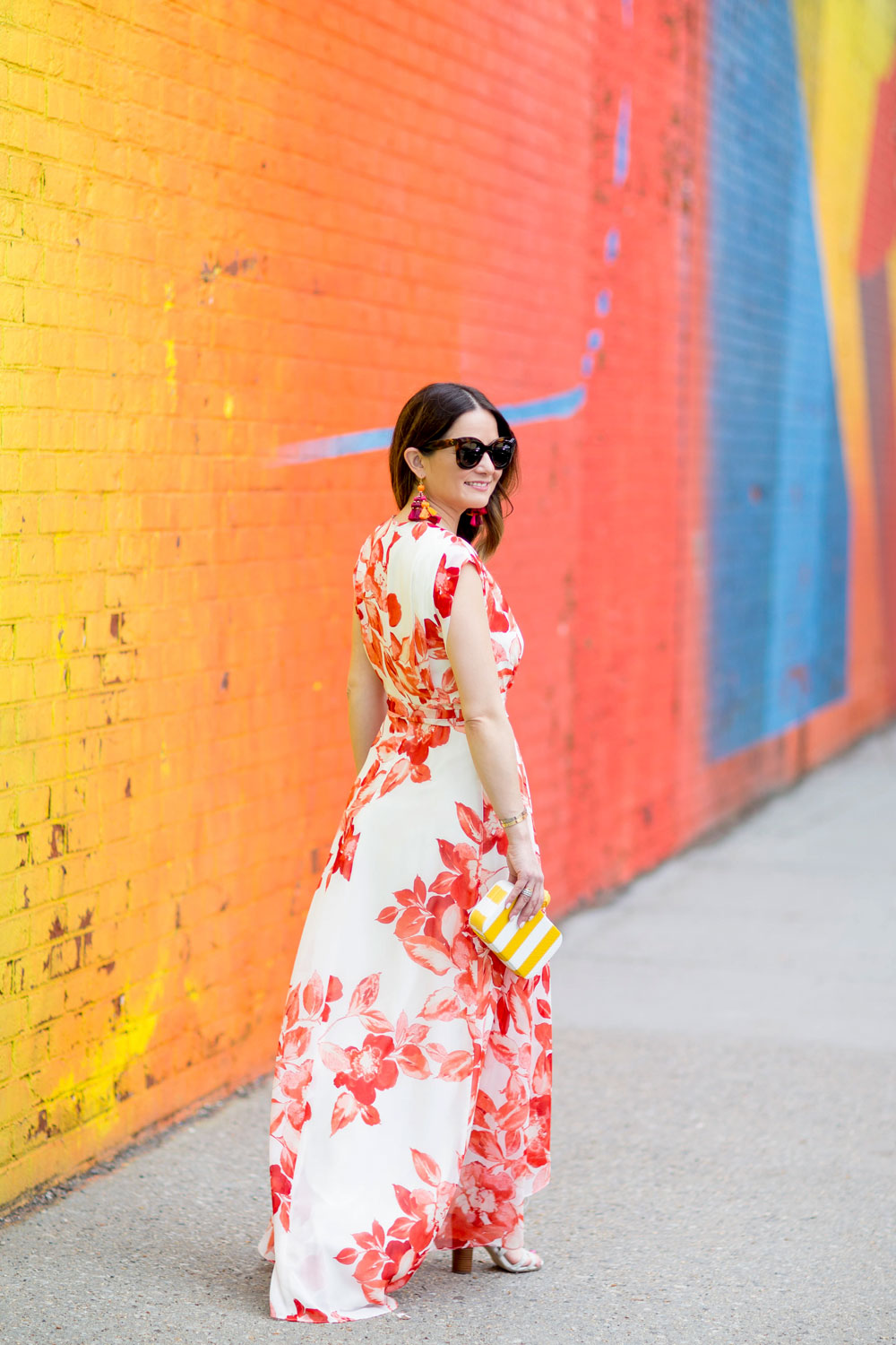 Red Floral Maxi Dress