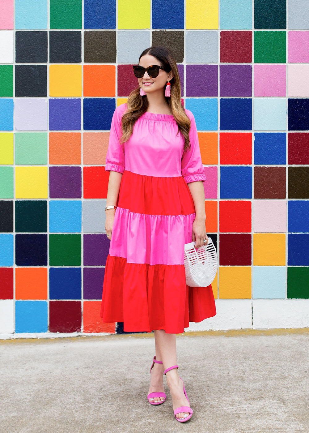 Tuckernuck Color Block Ruffle Dress