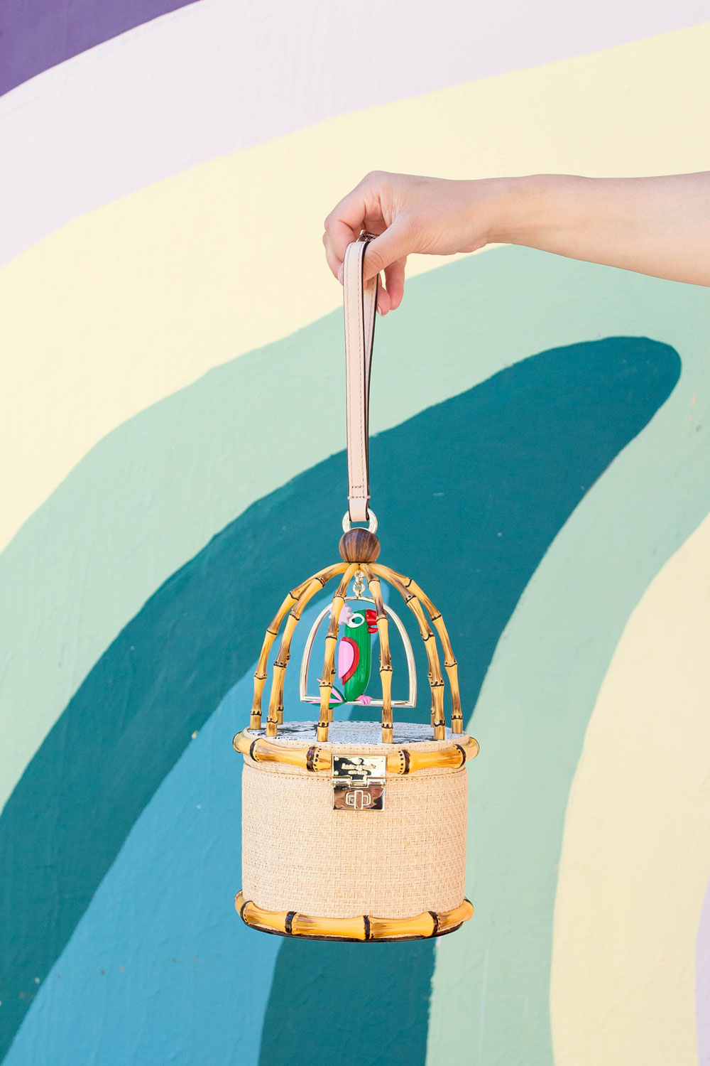 Kate Spade Haute Stuff Parrot Cage Bag