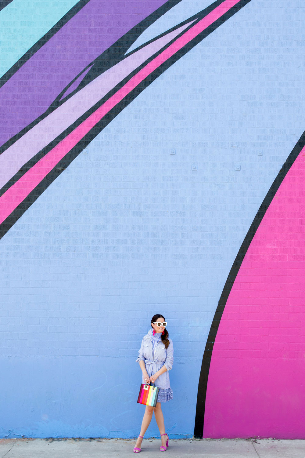 Los Angeles Blue Purple Wall