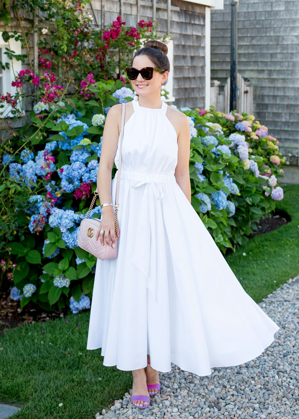 Milly White Midi Dress
