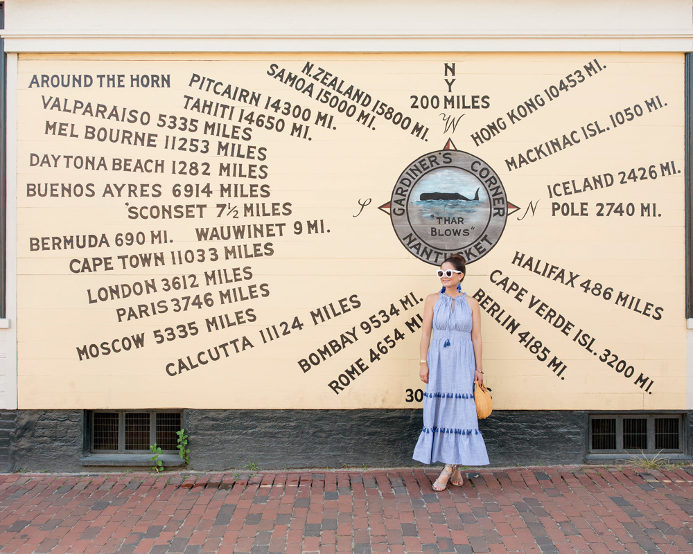 Nantucket Mural Street Art Compass